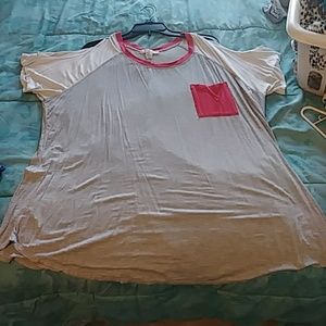 Shoulder peek thru tunic